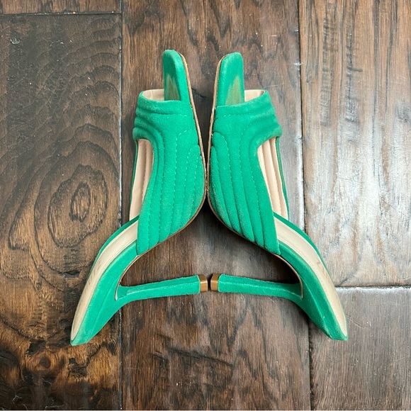 SCHUTZ Green Leather - Square Toe - Picture 6 of 10